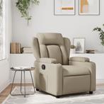vidaXL Fauteuil verstelbaar kunstleer cappuccinokleurig, Huis en Inrichting, Fauteuils, Verzenden, Nieuw