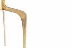 Ronde bijzettafel ABSTRACT 60cm messing goud metalen poten, Huis en Inrichting, Tafels | Sidetables, Ophalen of Verzenden, Nieuw