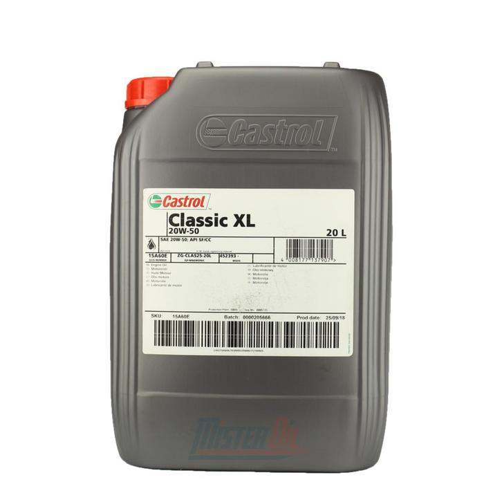 Castrol Classic XL 20W50 20 Liter, Auto diversen, Onderhoudsmiddelen, Ophalen of Verzenden