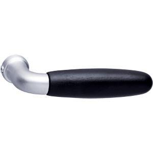 Intersteel Deurkruk / Deurklink Tessa chroom mat/ebbenhout, Doe-het-zelf en Verbouw, Hang- en Sluitwerk, Nieuw, Ophalen of Verzenden