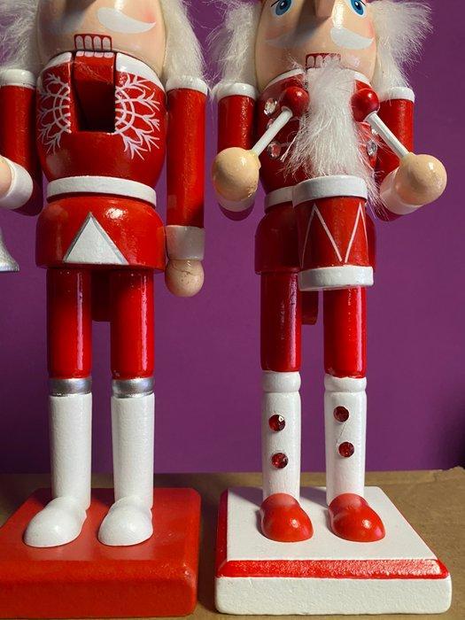 Mel-o-Mel - Notenkraker - Hout - rood-witte houten kerst, Diversen, Kerst