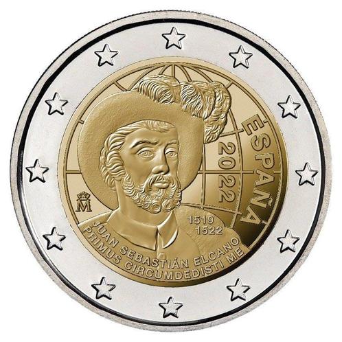 Spanje 2 Euro Circumnavigatie 2022, Postzegels en Munten, Munten | Europa | Euromunten, Verzenden