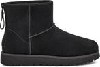 UGG - maat 37- Classic Mini Logo Zip Dames Laarzen - Black, Kleding | Dames, Schoenen, Verzenden, Nieuw