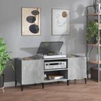 vidaXL Platenkast 121x38x48 cm bewerkt hout betongrijs, Huis en Inrichting, Verzenden, Nieuw