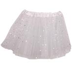 Tutu voor kinderen organza wit met zilveren sterretjes NIEUW, Ophalen of Verzenden, Nieuw, Meisje