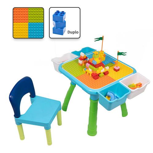 Decopatent® - Kindertafel met 1 Stoeltje - Speeltafel met, Kinderen en Baby's, Kinderkamer | Tafels en Stoelen, Nieuw, Verzenden