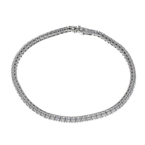 Armband - 18 karaat Witgoud - 2.23ct. tw. Diamant, Sieraden, Tassen en Uiterlijk, Armbanden