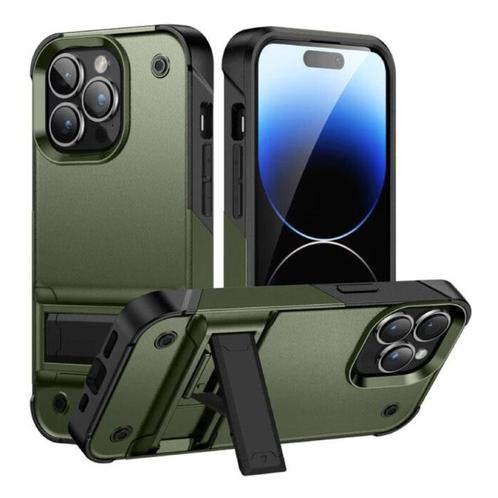 iPhone 8 Plus Armor Hoesje met Kickstand - Shockproof Cover, Telecommunicatie, Mobiele telefoons | Hoesjes en Frontjes | Apple iPhone