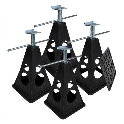 Steunenset kunststof 4-delig 750kg, Caravans en Kamperen, Kampeeraccessoires, Verzenden