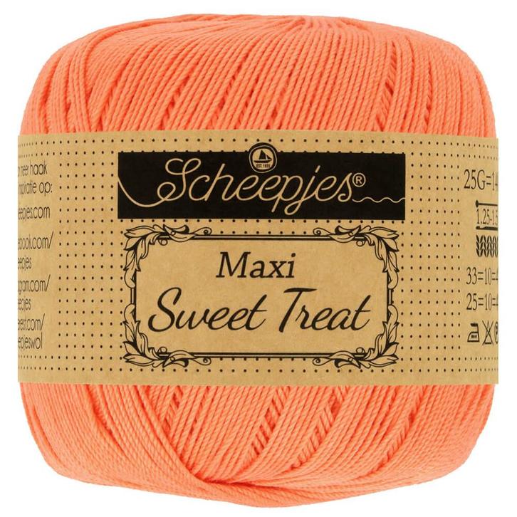 Scheepjes Maxi Sweet Treat - 410 Rich Coral, Hobby en Vrije tijd, Breien en Haken, Breien of Haken, Nieuw, Wol of Garen, Ophalen of Verzenden