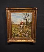 Britse school (XX) - Caccia alla volpe (i segugi di grafton), Antiek en Kunst, Kunst | Schilderijen | Klassiek