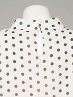 Top Blouson Stippen Ecru, damestop met lange mouwen, Kleding | Dames, Tops, Verzenden, Nieuw