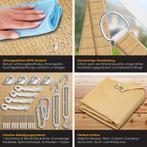 Schaduwdoek - Zonnezeil - Vierkant - 5x5 m - Zand - KESSER®, Verzenden, Zo goed als nieuw