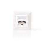 Nedis RJ45 netwerk wanddoos, wit, Ophalen, Nieuw in verpakking