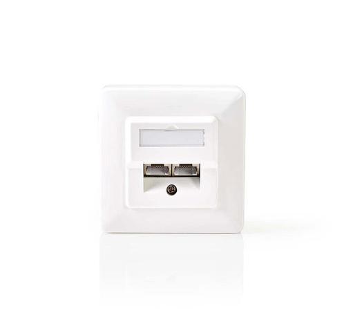Nedis RJ45 netwerk wanddoos, wit, Zakelijke goederen, Kantoor en Winkelinrichting | Kantoormeubilair en Inrichting, Ophalen