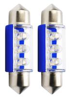C5W autolamp 2 stuks blauw | LED festoon 36mm | SV8.5 0.37W, Auto-onderdelen, Verlichting, Verzenden, Nieuw