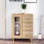vidaXL Dressoir 69,5x34x90 cm bewerkt hout sonoma, Verzenden, Nieuw, 50 tot 100 cm, 25 tot 50 cm