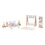 Nieuw Goki Houten Poppenmeubels Slaapkamer, 18dlg., Kinderen en Baby's, Speelgoed | Houten speelgoed, Ophalen of Verzenden, Nieuw