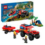 LEGO City 60412 4X4 Brandweerauto met Reddingsboot, Nieuw, Lego, Verzenden