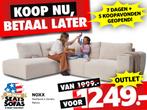 Noxx Hoekbank van €1999.-  voor €1249.- OUTLETMODEL!, Huis en Inrichting, Banken | Bankstellen, Nieuw