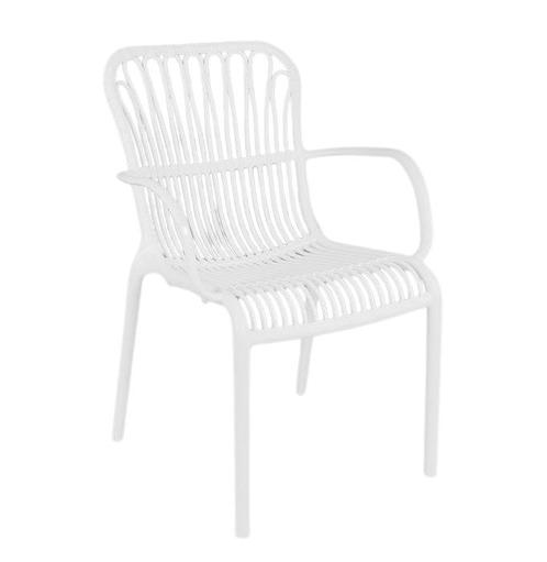 Tuinstoel - Rattie - Wit - The Outsider, Tuin en Terras, Tuinstoelen, Verzenden
