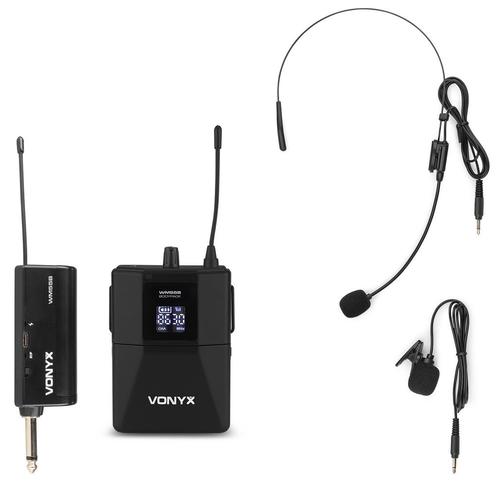 Retourdeal - Vonyx WM55B draadloze headset microfoon met bod, Muziek en Instrumenten, Microfoons, Zo goed als nieuw, Verzenden