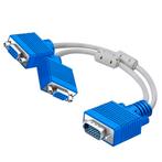 VGA Monitorkabel - VGA Monitor Y-Splitter - 1x VGA (D-Sub), Computers en Software, Verzenden, Nieuw