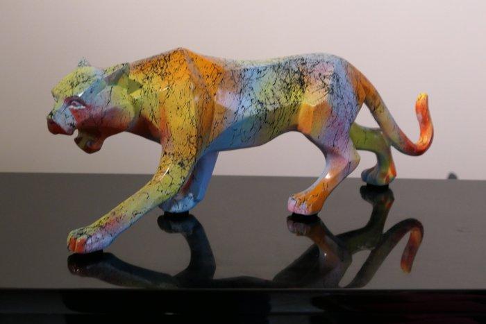 RichART - Panthère multicolore version graffiti, Antiek en Kunst, Kunst | Designobjecten