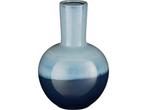Mica Decorations Holm Vaas - H42 x Ø29 cm - Keramiek - Blauw, Verzenden, Nieuw