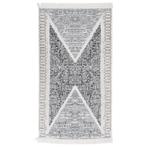 vidaXL Vloerkleed 120x180 cm katoen zwart en grijs, Huis en Inrichting, Stoffering | Tapijten en Kleden, Verzenden, Nieuw, Grijs
