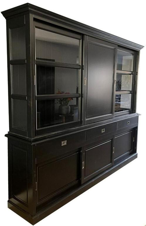 Buffetkast zwart Deurne 260cm dichte middendeur, Huis en Inrichting, Kasten | Buffetkasten, Ophalen of Verzenden