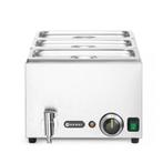 Hendi Set: Bain-marie met afvoerkraan + 3x GN 1/3 en deksel, Verzenden, Nieuw