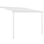 Terrasdak / Overkapping - Borneo - 3 x 3 m - Wit, Tuin en Terras, Verzenden, Nieuw