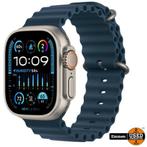 Apple Watch Ultra 2, 49mm, Ocean-bandje, Titanium Blue/Blauw, Nieuw, GPS, Grijs, Ophalen of Verzenden