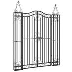 Poort Smeedijzer Zwart 150cm - Retourdeal - Stijlvol & Go..., Tuin en Terras, Ophalen of Verzenden, Nieuw, IJzer, Tuinhek