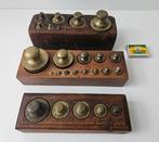 3x zeldzame gewichtenblokken - 1 gr tot 1000 gram -, Antiek en Kunst