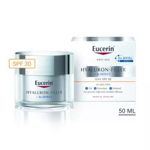 Eucerin Hyaluron-Filler 3x Effect Dagcrème SPF30 (Dagcreme), Sieraden, Tassen en Uiterlijk, Uiterlijk | Gezichtsverzorging, Nieuw