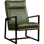 Leren fauteuil Square - Granada Moss (olijf/groen), Huis en Inrichting, Fauteuils, Nieuw, Ophalen of Verzenden, 50 tot 75 cm, Industrieel, Modern