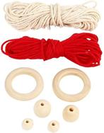 DIYkit Pakket Hobbyset Macramé Elf 14 cm set 2 stuks, Hobby en Vrije tijd, Knutselen, Ophalen of Verzenden, Nieuw