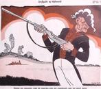 Spotprent over drijfjacht te Helmond (lijst optie, Lithos), Antiek en Kunst, Verzenden