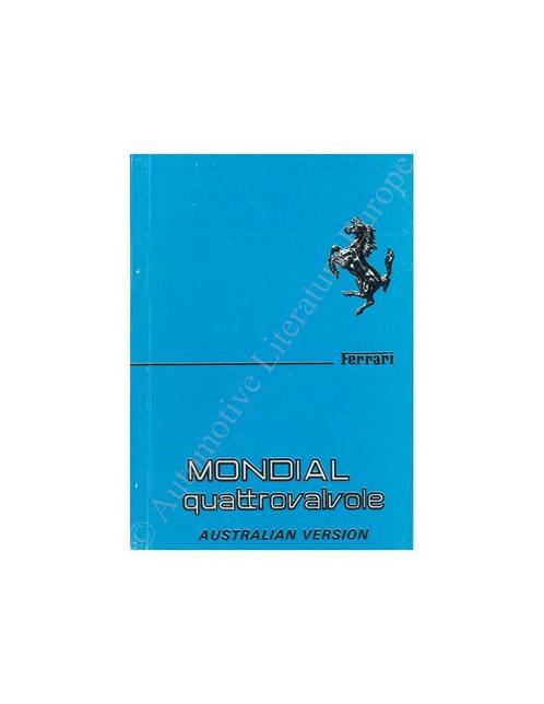 1984 FERRARI MONDIAL QUATTROVALVOLE INSTRUCTIEBOEKJE, Auto diversen, Handleidingen en Instructieboekjes