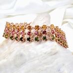Armband Zilver - 6.00ct. tw. Toermalijn, Sieraden, Tassen en Uiterlijk, Armbanden, Nieuw
