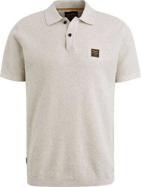 PME Legend Poloshirt Knitted Ecru maat XL Heren, Kleding | Heren, Polo's, Wit, Nieuw, Maat 56/58 (XL), Verzenden