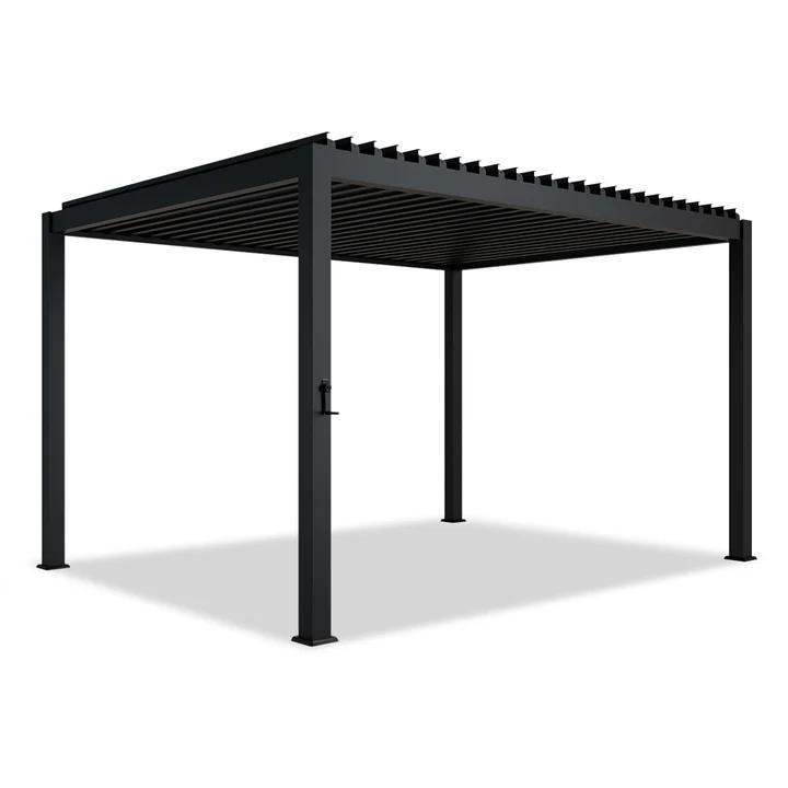 Pergola / Lamellendak - Tahiti - 3x4 m - Antraciet, Tuin en Terras, Overkappingen, Nieuw, Verzenden