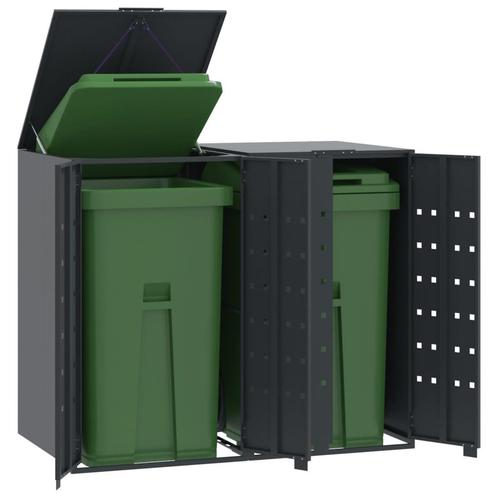 vidaXL Containerberging 2 containers 138x79x117 cm staal, Doe-het-zelf en Verbouw, Overige Doe-het-zelf en Verbouw, Nieuw, Verzenden