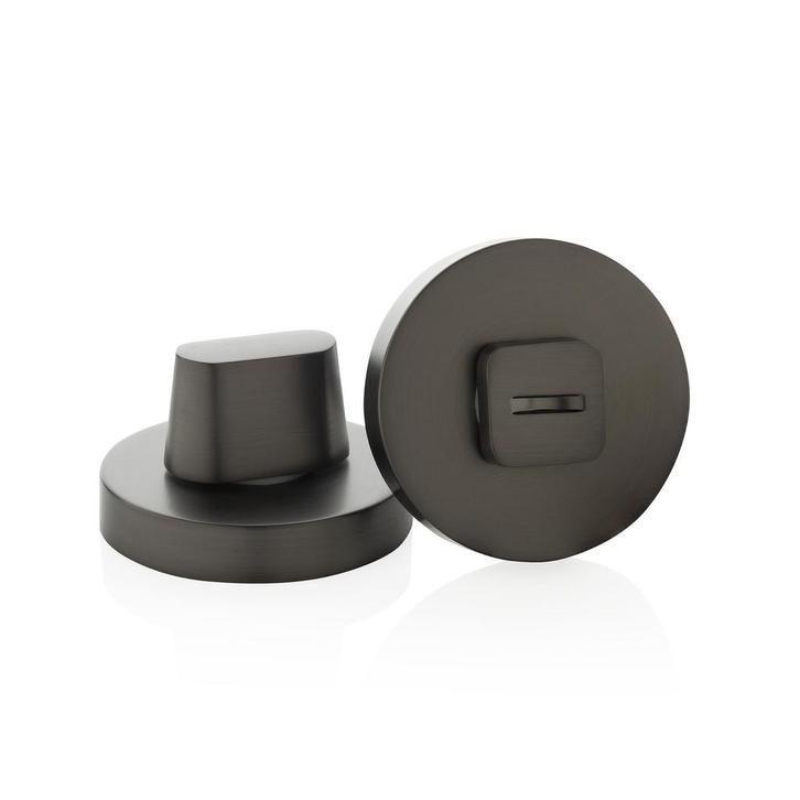 Antraciet grijs wc slot Luxor rond - met vrij/bezet indic..., Doe-het-zelf en Verbouw, Hang- en Sluitwerk, Slot, Nieuw, Overige materialen