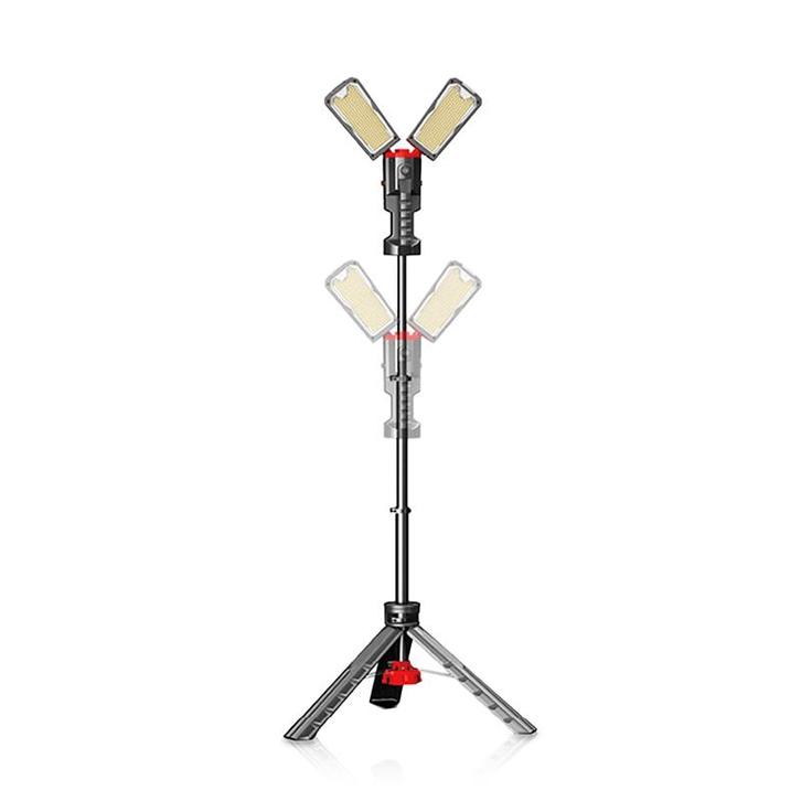 Professionele bouwlamp op statief | 2x 50 watt, Doe-het-zelf en Verbouw, Bouwverlichting, Lamp met armatuur, Nieuw, 50 tot 200 watt