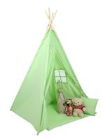 Kinder Tipi Tent Groen Katoen | 175g/m2 | Premium | OP=OP, Kinderen en Baby's, Ophalen of Verzenden, Nieuw, 140 tot 160 cm, 100 cm of meer