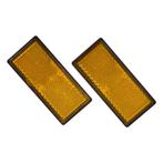 Reflector 86x40mm Oranje 2st., Verzenden, Nieuw