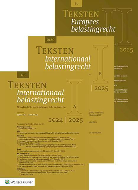 Teksten Internationaal en Europees belastingrecht 2024/2025, Boeken, Studieboeken en Cursussen, Verzenden